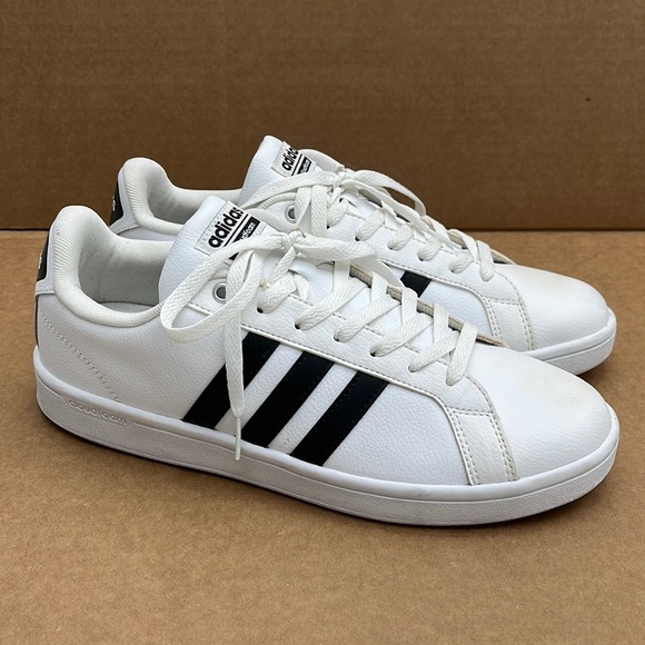 adidas | Shoes | Adidas Mens Cloudfoam Advantage White Black Sneakers Size  95 | Poshmark